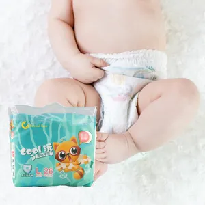 Pants Pull Up Baby Diaper Breathable Disposable Non Woven Fabric Printed 3d Leak Prevention Channel
