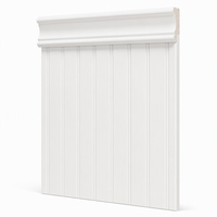Panel Dinding Wainscoting PS Anti Rayap Tahan Air Dapat Dicat Sendiri Produsen Grosir untuk Dinding Ruang Belajar dan Kantor Rumah