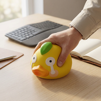 Balle anti-stress Squishy en forme de canard qui pleure, à rebond lent, en texture beurre, jouet sensoriel pour adultes et adolescents, pour bureau, vente en gros, cadeau de fête, OEM