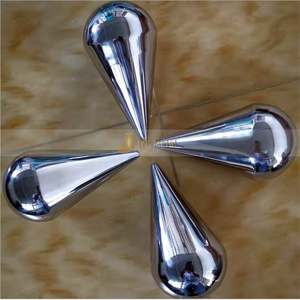 Grande sculpture en acier inoxydable Art Déco imperméable pour une utilisation en extérieur, service de conception personnalisée, durable - Product Image 4