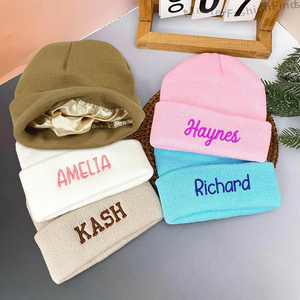 Gorros <span class=keywords><strong>de</strong></span> Punto Personalizados con Logotipo Bordado, Forro <span class=keywords><strong>de</strong></span> Seda Satinado, Cálidos para <span class=keywords><strong>Invierno</strong></span>, Gorros <span class=keywords><strong>de</strong></span> Esquí, Venta al Por Mayor, Alta Elasticidad, 100% Acrílico, Gorras Lisas - Product Image 5