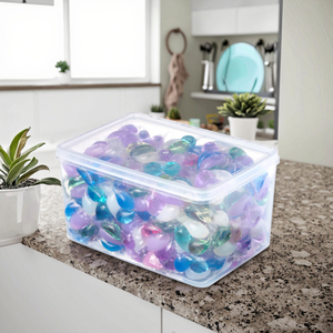 Dosettes de lessive Ingrédients respectueux de la peau Dosettes de lessive liquides végétales et capsules booster de parfum Dosettes de savon en <span class=keywords><strong>gel</strong></span> 3 en 1 Nettoyage multiple - Product Image 6