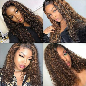 <span class=keywords><strong>Afro</strong></span> Kinky Curly Bob Perruque Avec Frange Machine Made Pixie Cut Closure Perruques Pour Les Femmes Noires Brésilien Curly T Part Perruques de Cheveux Humains - Product Image 3