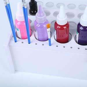 OuShuMei Three Tier 60 Hole Paint Rack Acrylic Paint <b>Storage</b> Organizer For <b>Art</b> <b>Supplies</b> Desktop Use - Product Image 3