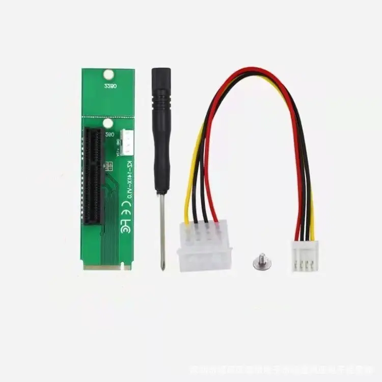 PCI-E 4X Buchse zu NGFF M.2 M2 Schlüssel Stecker Adapter Kabel konverter Karte Strom zubehör PCI-E X16 CN;GUA DC12V ,max 16A Lager OEM