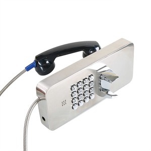 Điện thoại khẩn cấp công cộng J&R bằng thép không gỉ, bàn phím đầy đủ, dành cho tù nhân - Product Image 6