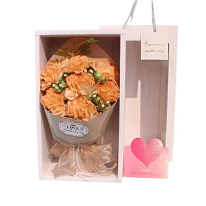 Mother's Day <b>gift</b> creative Soap Flower Carnation <b>Gift</b> <b>Box</b> Teacher's Day Simulation Bouquet - Product Image 4