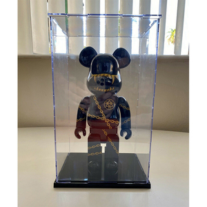 กล่องโชว์ฟิกเกอร์ของเล่นจากโรงงานโดยตรง กล่องใส่ <span class=keywords><strong>Bearbrick</strong></span> พร้อมฐาน กล่องอะคริลิคสำหรับโชว์ - Product Image 4