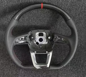 Volant en fibre de carbone pour <span class=keywords><strong>Audi</strong></span> A4 A5 8T A6 C7 A7 Q5 8R, volant universel personnalisé avec LED forgées, mise à niveau TT pour <span class=keywords><strong>Audi</strong></span> - Product Image 6