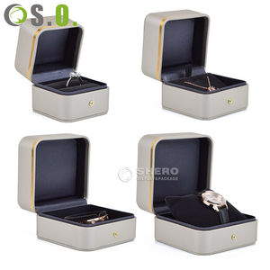 Coffret cadeau personnalisé de haute qualité de luxe Boîte à bijoux en cuir PU avec logo, bague, pendentif, bracelet, collier Boîte à bijoux - Product Image 6