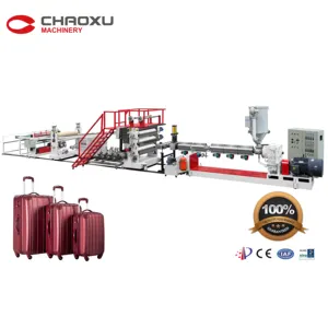 CHAOXU Ligne d'extrusion de panneaux en plastique Ligne de fabrication de bagages pour mallette rigide Machine à vendre