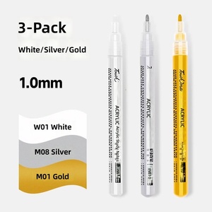 Set di Penne Gel Bianche Opache, Marcatori Acrilici ad Alta Copertura per Disegno su Carta Nera e Illustrazione - Product Image 1