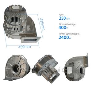 Ventilador centrífugo de refrigeración ebmpapst G3G250-MW50-01 EC 400V AC 2400W 6100RPM 4A IP20 para caldera de condensación y calefacción premezclada - Product Image 2