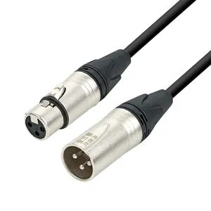 3Pin kabel XLR pria ke wanita, kabel Audio Plug Canon berpelindung untuk Mixer mikrofon Amplifier 0.3m 1m 2m 3m 5m 8M 10m
