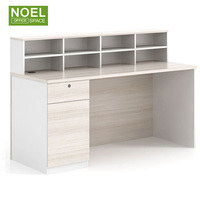 Bureaux de réception modernes en bois sur mesure, design blanc
