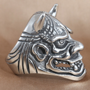 Bull Monster <b>Ring</b> Silver Men's Punk Animal Shape Stainless Steel Everyday Wear 213022 - Product Image 3