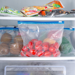 Tailin Custom size food grade resealable slider <b>bag</b> freezer ziplock fresh food <b>packaging</b> <b>bag</b> - Product Image 1