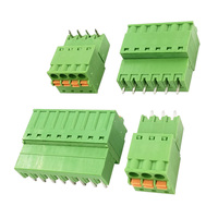Bloc de bornes mâle-femelle CE 3,50 mm de haute qualité à double rangée avec pince à ressort et connecteur droit/à angle droit pour PCB