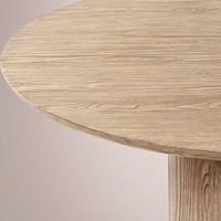 Table à manger ronde en bois artisanale moderne de luxe, meubles de cuisine, taille personnalisable