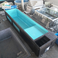 Piscine hors-sol compacte pour week-end, spa familial extérieur, jacuzzi de loisirs en fibre de verre, bassin portable, conteneur de piscine