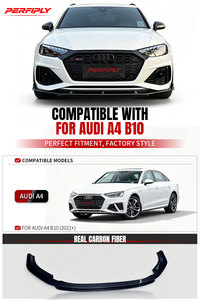 ชุดแต่งกันชนหน้าคาร์บอนไฟเบอร์แท้ทรง RS4 สำหรับ <span class=keywords><strong>Audi</strong></span> <span class=keywords><strong>A4</strong></span> B9 <span class=keywords><strong>2021</strong></span>+ ยี่ห้อ Perfiply Car Part - Product Image 2