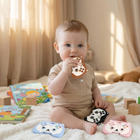 Jouet sensoriel à bulles en silicone de qualité alimentaire pour bébé, manette de jeu personnalisée, barre de dentition pour 3 mois et plus, vente en gros du fabricant