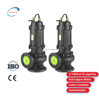 Pompe à eaux usées submersible anti-colmatage série WQ OEM, 3 CV, monophasée, 2, 2,5 et 3 pouces