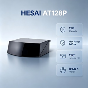 HESAI AT128P-Line LiDAR Híbrido de Estado Sólido para Automoción, Sensor de Posición de Movimiento de 120° de Alcance Medio, Alta Precisión y Alta Resolución - Product Image 2