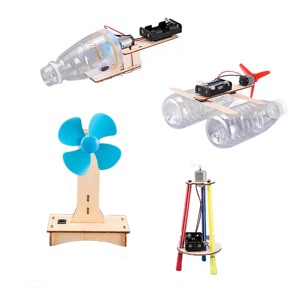 Ept gỗ Fan DIY STEM Kit vật lý khoa học Đồ chơi giáo dục gỗ Đồ chơi mô hình xe ô tô cho trẻ em - Product Image 1