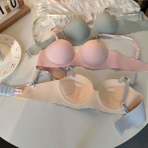 I-0652 Sujetador Deportivo sin Costuras para Mujer, Cómodo, Transpirable, con Efecto Push-Up, Color Sólido - Product Image 2