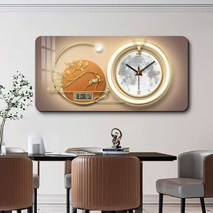 Horloge murale en verre artistique moderne de haute qualité, décoration murale, décoration intérieure, horloge en acrylique, cristal, porcelaine, <span class=keywords><strong>peinture</strong></span> décorative de luxe - Product Image 5