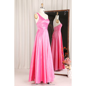 玫瑰红外贸正式女装套装吊带无背设计婚礼宴会晚礼服 - Product Image 2