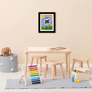 Enfants magnétique avant ouvert modifiable Art affiche Photo <span class=keywords><strong>dessin</strong></span> peintures <span class=keywords><strong>photos</strong></span> affichage décor à la maison UV fer enfants cadre - Product Image 2