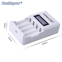 Doublepow K98 LCD 4-Slot Energizer Chargeur de batterie AA et AAA rechargeable automatique pour batteries au lithium 1.2V NiMH NICD