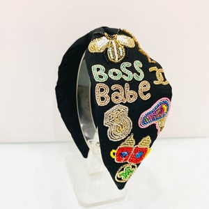 Unique <b>Beaded</b> <b>Headband</b> Handmade For Women And Girls Fashion Hair Accessories Colorful Elegant Stylish Comfortable From India - Product Image 4