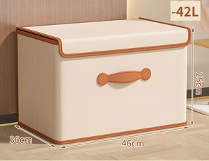 42LWardrobes Quilt Clothes Organizer Collapsible Boxes Multifunction Durable <b>Foldable</b> Storage <b>Box</b> With Lid - Product Image 2