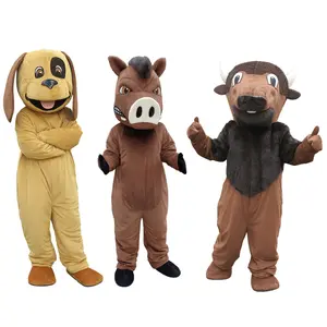 Costume adulto della mascotte di promozione dei costumi delle mascotte del cane animale del fumetto della peluche di progettazione dell'oem