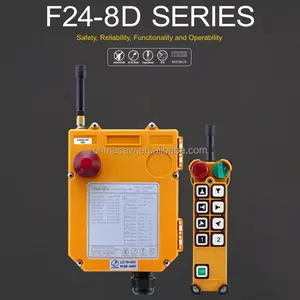 Télécommande industrielle sans fil F24-8D certifiée CE FCC, télécommande de grue radio