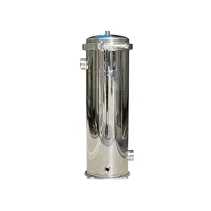 bulk beverage filtration equipment stainless steel single bag water filter round cartridges uv filter water