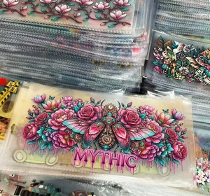 Autocollants UV personnalisés en usine, plusieurs tailles, pour enveloppes, gobelets et tasses (matériau caoutchouc) - Impression d'emballages - Product Image 2