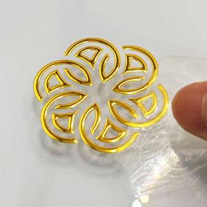 Özel UV baskılı 3D transferi Logo çıkartmaları su geçirmez vinil çıkartmalar promosyonlar için Metal parlak malzeme sıcak damgalama için - Product Image 3