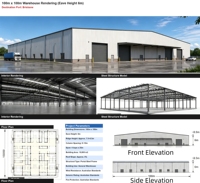Entrepôt et atelier en structure métallique directement de l'usine, certifiés CE EN 1090 ASTM AISC AS/NZS, bâtiment industriel