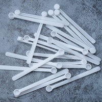 Cuillères micro-pourpres miniatures blanches de 0,25 ml, cuillères doseuses en plastique pour cosmétiques, médicaments, épices et assaisonnements
