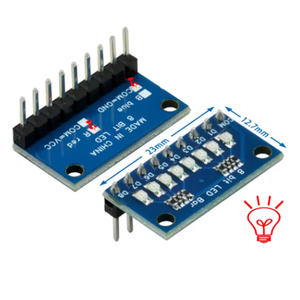 Módulo Indicador LED de 8 Bits, 3-24V, Azul/Rojo, Ánodo/Cátodo Común, Kit de Inicio para Protoboard, Compatible con MCU ARM, Impresora 3D, MEGA2560 - Product Image 6