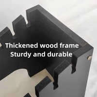 Présentoir sur pied en bois moderne et personnalisé pour échantillons de carreaux de céramique, dalles de pierre, carreaux de sol et dalles murales pour showroom