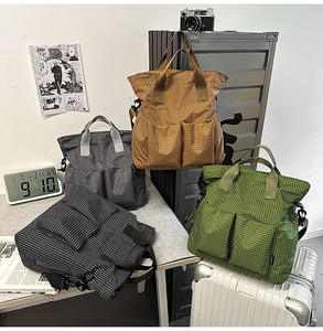 Bolso <span class=keywords><strong>tote</strong></span> a cuadros, unisex, gran capacidad, bolso de mano, bolso de hombro, bolso bandolera - Product Image 5