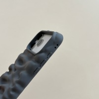 Étui de téléphone en TPU ondulé 3D de luxe, résistant aux chocs et à l'eau, de haute qualité, pour 17 16 15 Pro