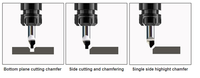 Haute qualité personnalisé ODM/OEM PCD diamant Non Standard fraise CNC acrylique aluminium mat polissage et chanfrein Bits