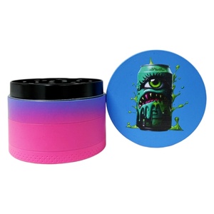 Custom Logo 50mm Zinc Alloy <b>Herb</b> 4 Layer Spice <b>Grinder</b> with Magnetic Closure Smoking Accessories for Consumers - Product Image 5