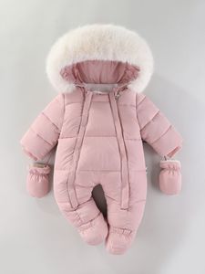Mono con capucha gruesa y cálida, forrado con forro polar, para bebés niñas y niños - Product Image 4